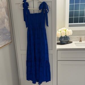 Lilly Pulitzer Royal Blue Tie-Strap Dress